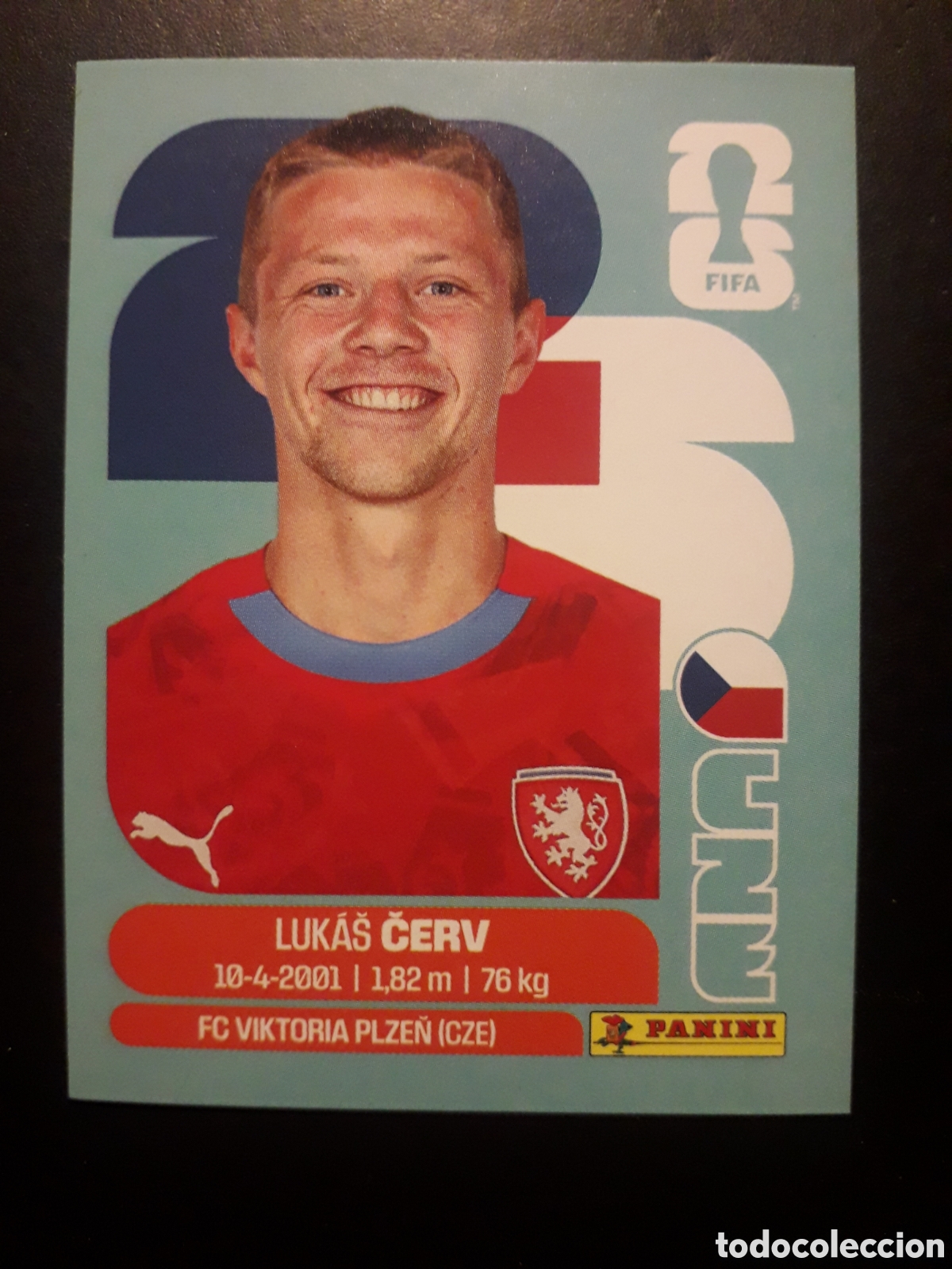 Cromos de f&uacute;tbol: ČERV REP CHECA/CHEQUIA CZE 11 MUNDIAL F&Uacute;TBOL 2026 FIFA WORLD CUP PANINI SIN PEGAR PEDIDO M&Iacute;NIMO 3&euro;.