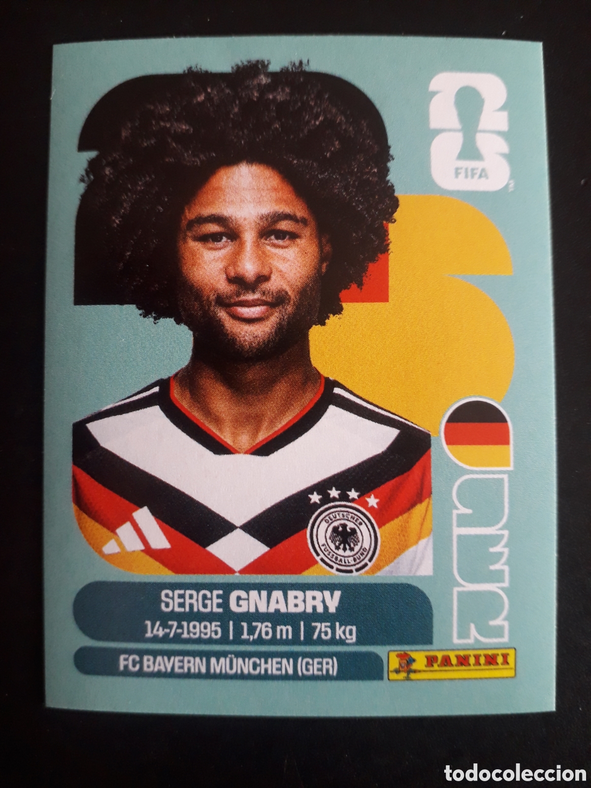 Cromos de f&uacute;tbol: GNABRY ALEMANIA GER 16 MUNDIAL F&Uacute;TBOL 2026 FIFA WORLD CUP PANINI SIN PEGAR PEDIDO M&Iacute;NIMO 3&euro;