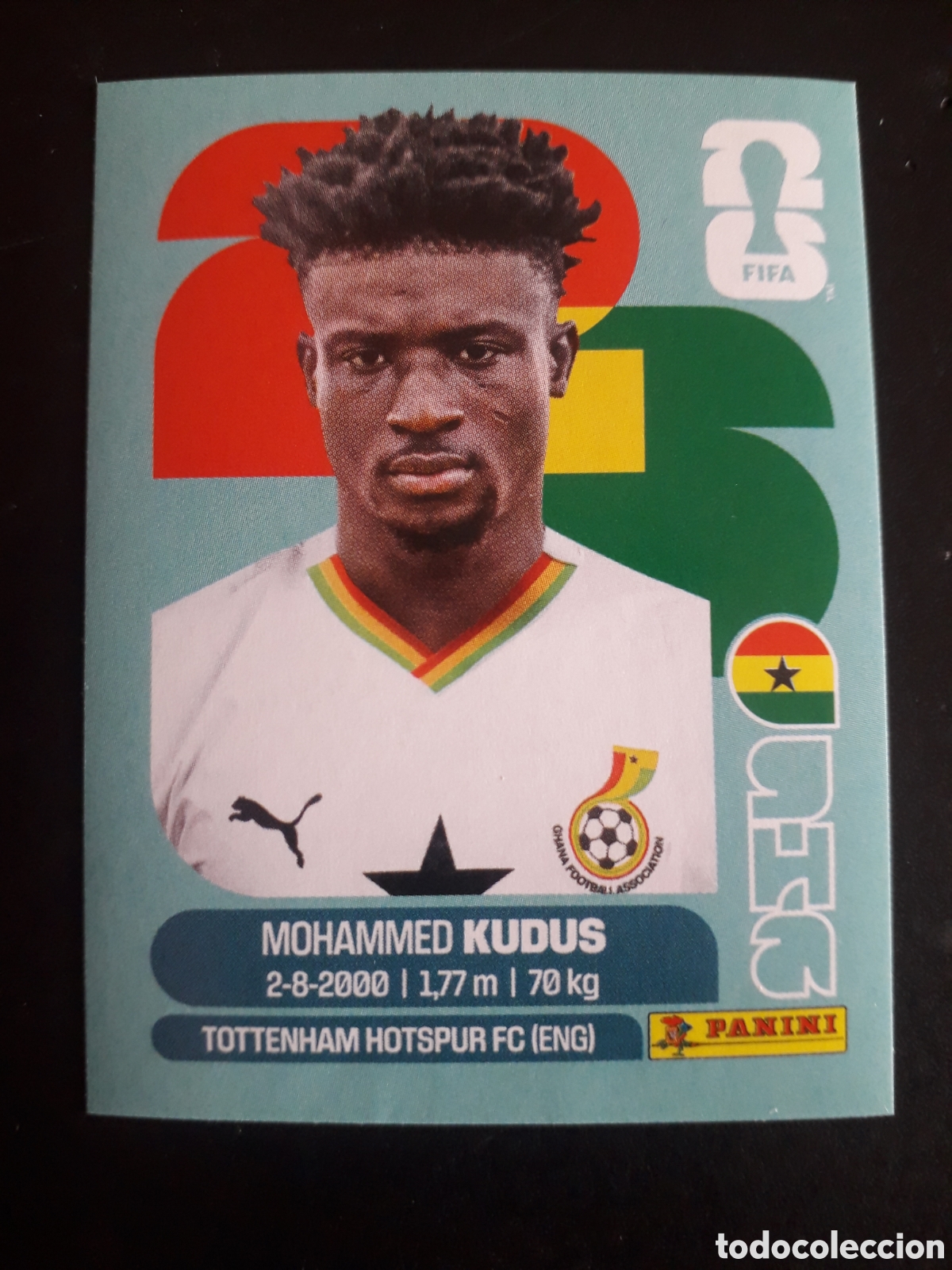 Cromos de f&uacute;tbol: KUDUS GHANA GHA 14 MUNDIAL F&Uacute;TBOL 2026 FIFA WORLD CUP PANINI SIN PEGAR PEDIDO M&Iacute;NIMO 3&euro;