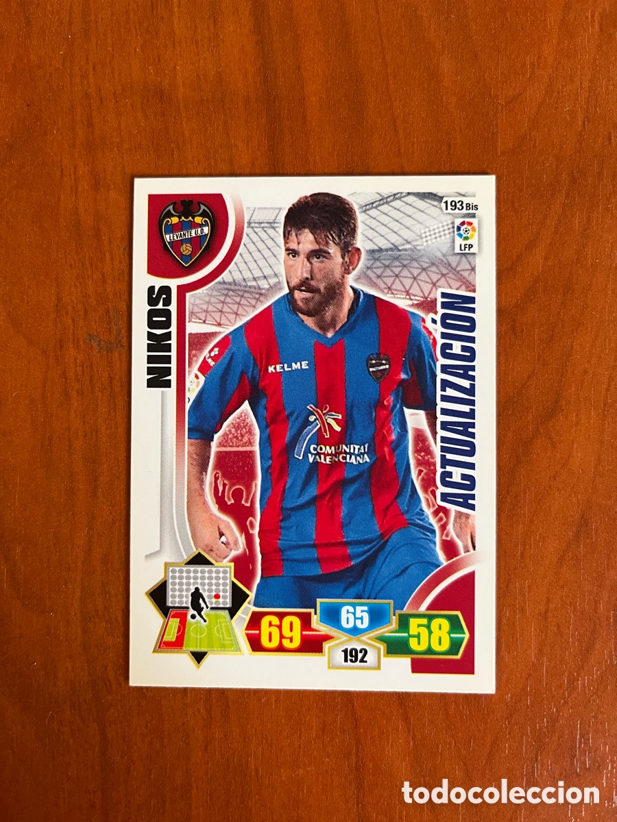 Fu&szlig;ball-Sticker: NIKOS ACTUALIZACI&Oacute;N # 193 BIS LEVANTE UD - ADRENALYN XL LA LIGA 2013 2014 - PANINI 13 14 CROMO