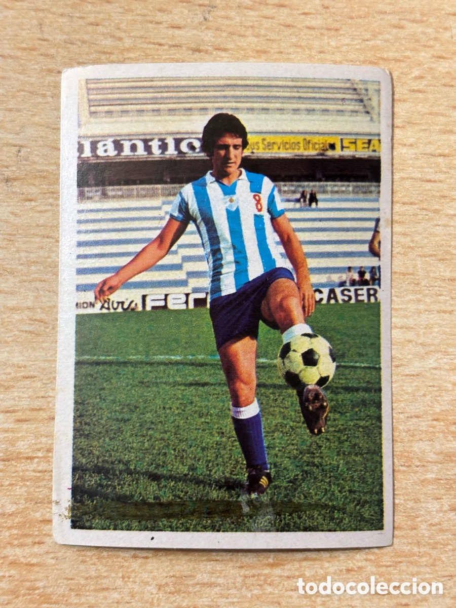 Cromos de f&uacute;tbol: Bustillo CD M&aacute;laga Fher Campeonato Liga 1975/76 sin pegar