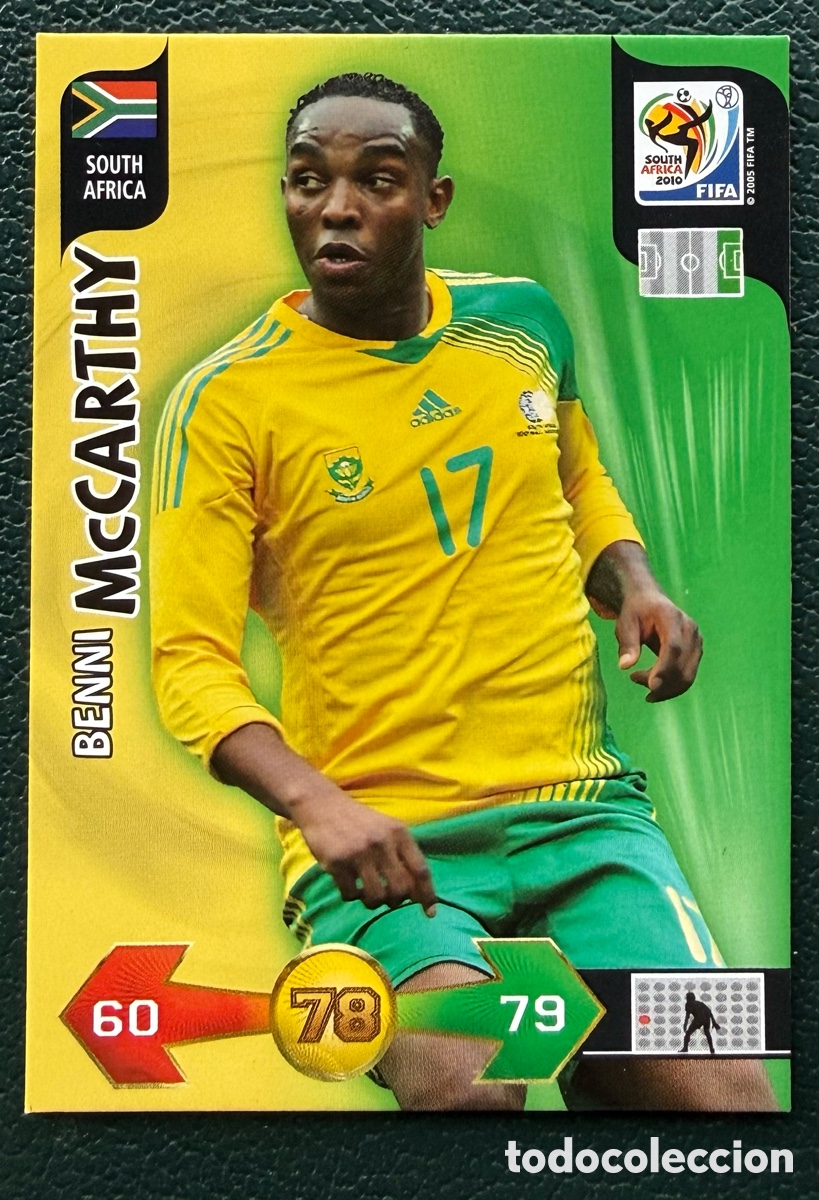 Fu&szlig;ball-Sticker: BENNI McCARTHY SUDAFRICA FICHAS ALBUM ADRENALYN XL MUNDIAL SOUTH AFRICA 2010