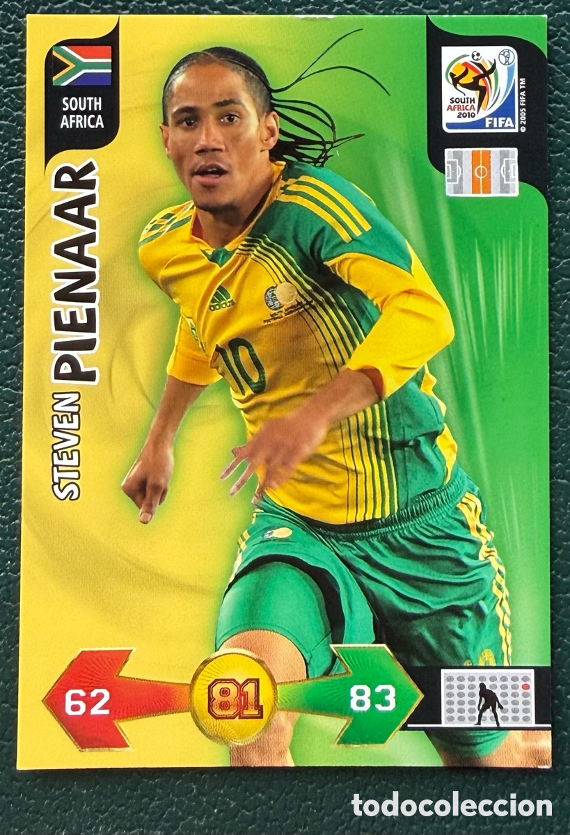 Fu&szlig;ball-Sticker: STEVEN PIENAAR SUDAFRICA FICHAS ALBUM ADRENALYN XL MUNDIAL SOUTH AFRICA 2010