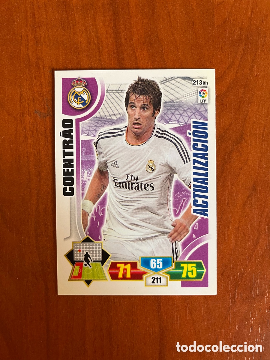 Figurine di Calcio: COENTRAO ACTUALIZACI&Oacute;N # 213 BIS REAL MADRID - ADRENALYN XL LA LIGA BBVA 2013 2014 - PANINI 13 14