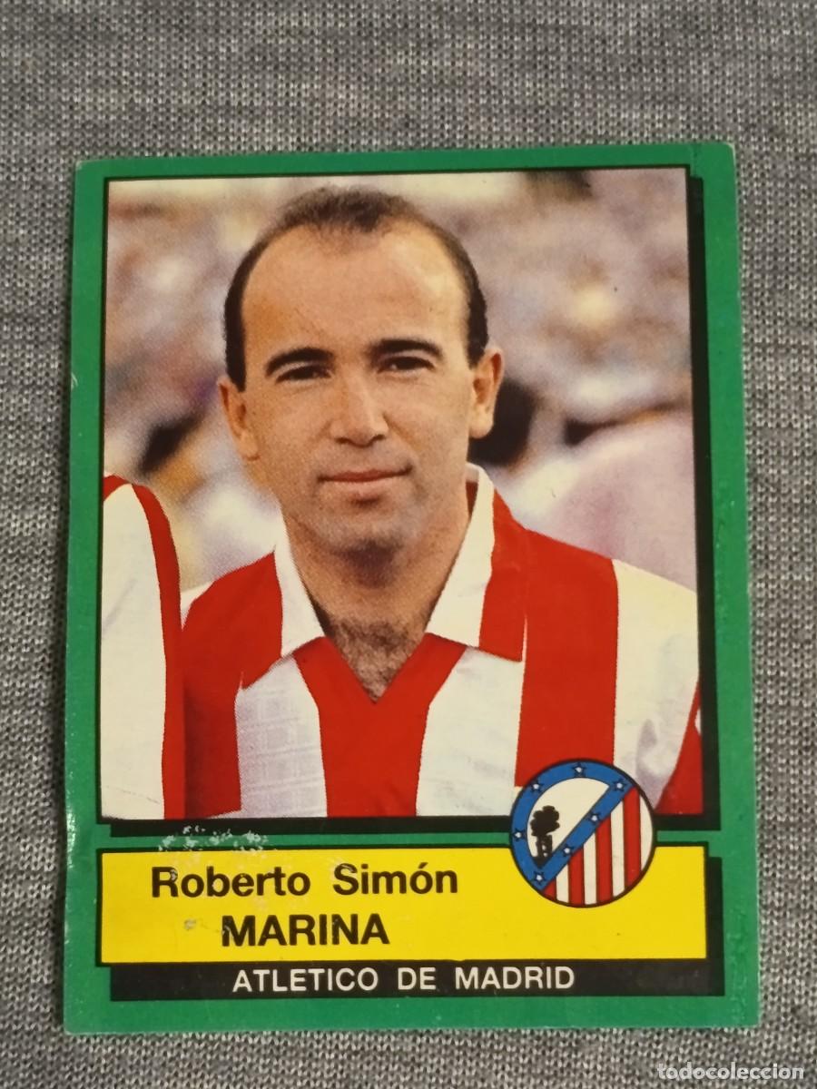 Cromos de f&uacute;tbol: F&uacute;tbol 90 panini MARINA N&deg;29 ATL&Eacute;TICO DE MADRID nunca pegado