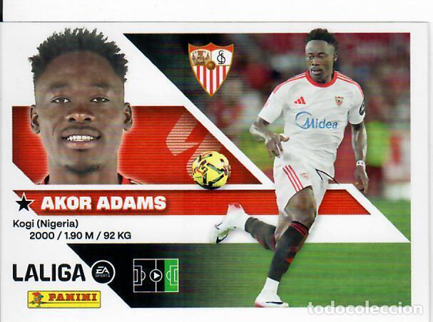 Cromos de f&uacute;tbol: CROMO PANINI LIGA ESTE 26 27 - N&ordm; 19 - AKOR ADAMS - SEVILLA