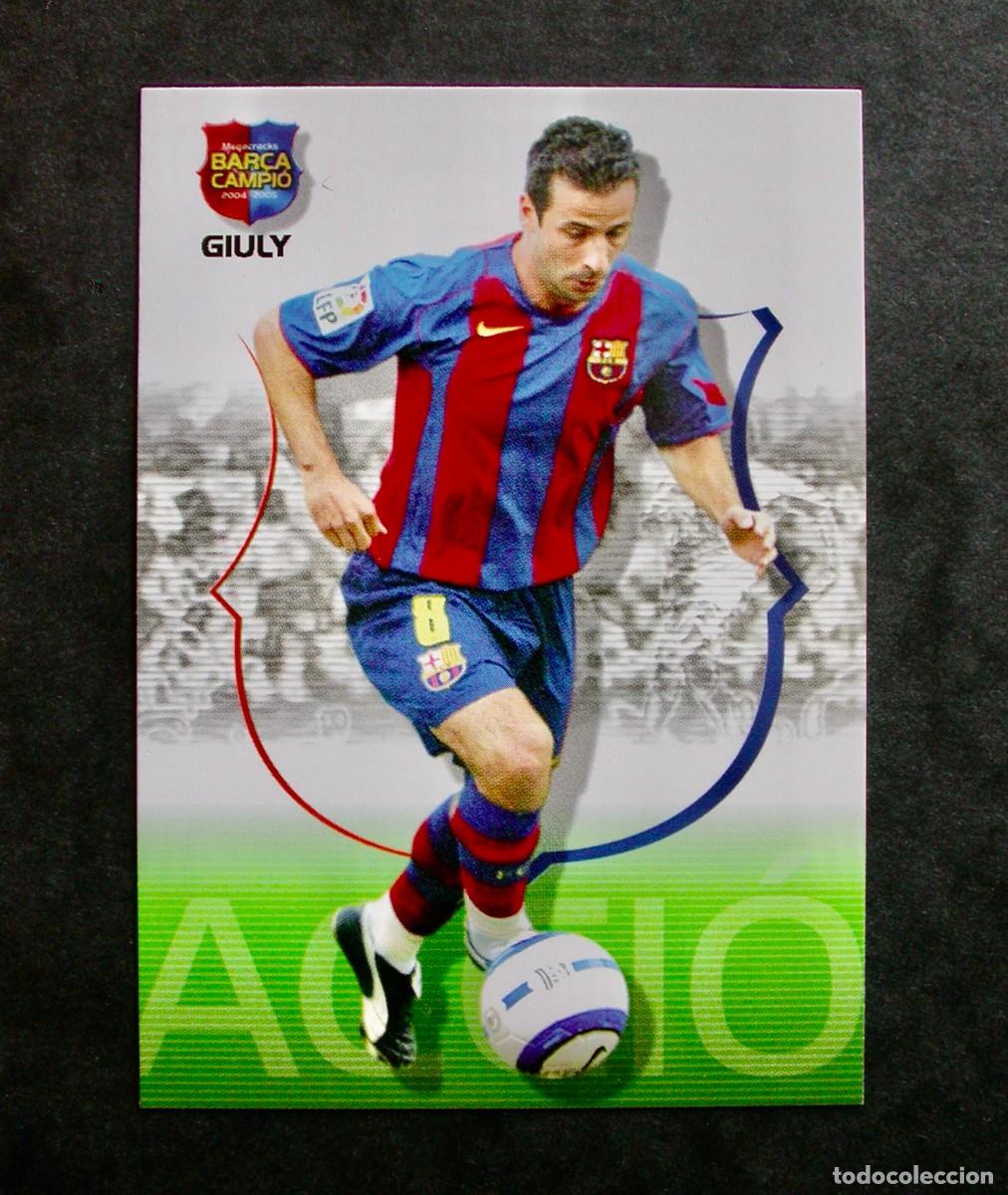 Cromos de f&uacute;tbol: 47 GIULY / FC BARCELONA / MEGACRACKS BAR&Ccedil;A CAMPI&Oacute; 2004-2005 04-05 / PANINI