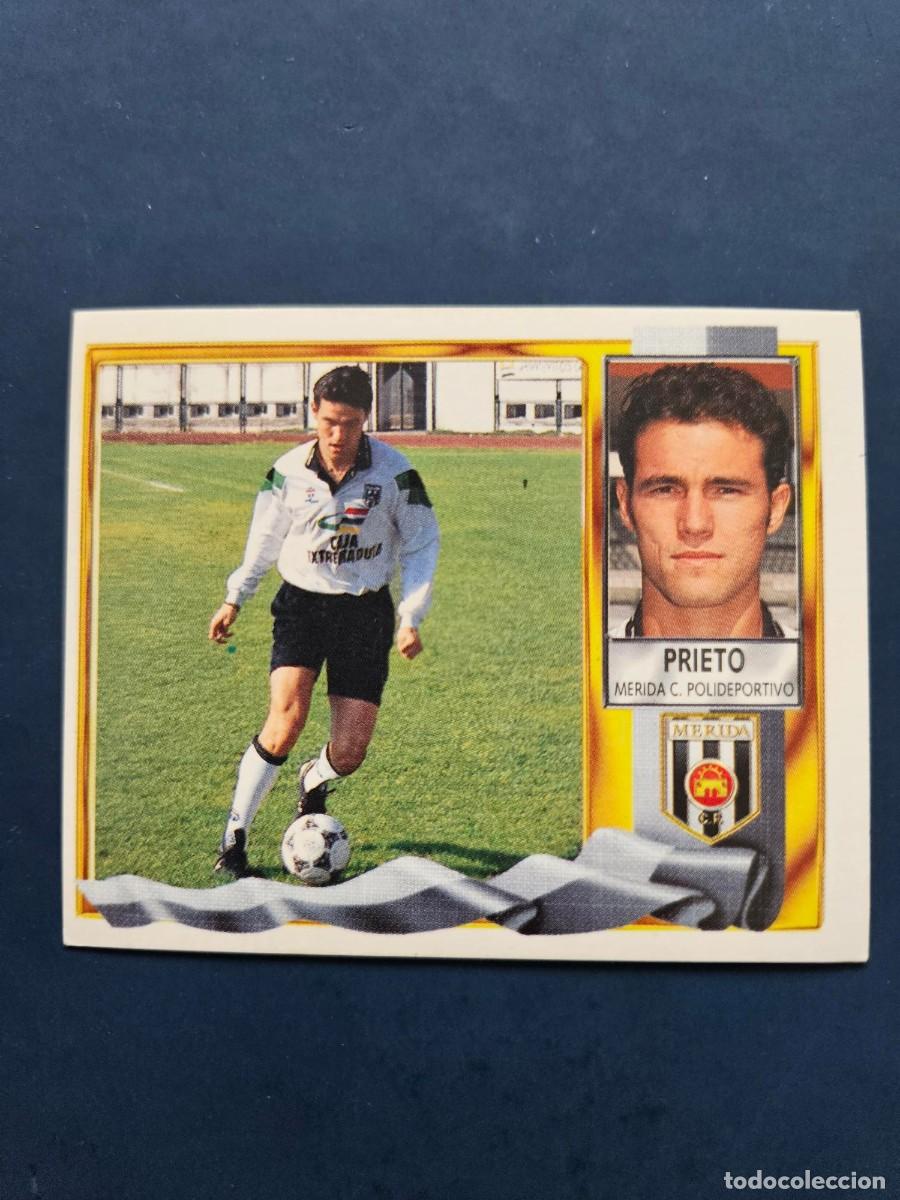 Cromos de f&uacute;tbol: PRIETO MERIDA LIGA ESTE 95 96 1995 1996 SIN PEGAR NUNCA PEGADO