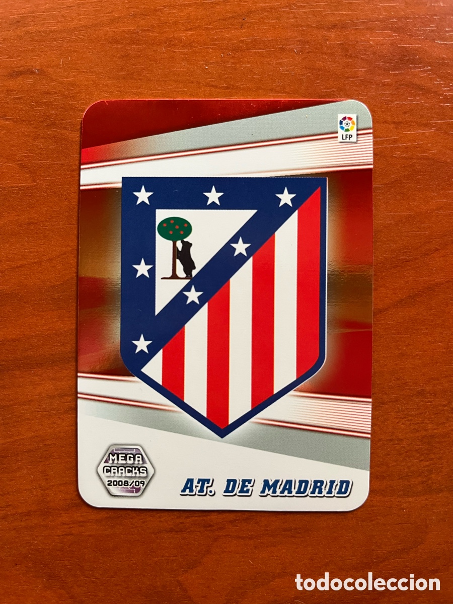Football Stickers: ESCUDO ATLETICO DE MADRID 37 PANINI MEGACRACKS 2008 2009 08 09