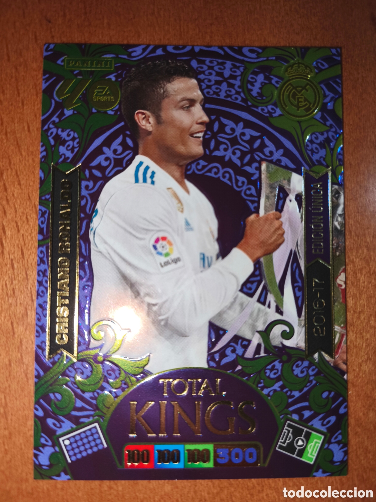 Cromos de f&uacute;tbol: Cristiano Ronaldo TOTAL KINGS Adrenalyn XL 25/26 Real Madrid