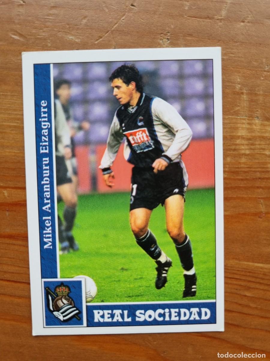Cromos de f&uacute;tbol: 270 ARANBURU (Real Sociedad). Las Fichas de la Liga 2001 2002 01 02 (Mundicromo)