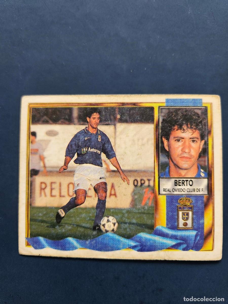 Cromos de f&uacute;tbol: *BERTO OVIEDO LIGA ESTE 95 96 1995 1996 SIN PEGAR NUNCA PEGADO SOBADO TRASERA ESCRITA