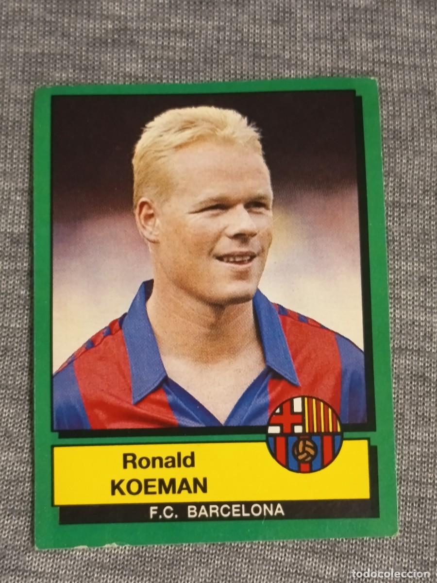 Cromos de f&uacute;tbol: F&uacute;tbol 90 panini KOEMAN N&deg;45 BARCELONA nunca pegado