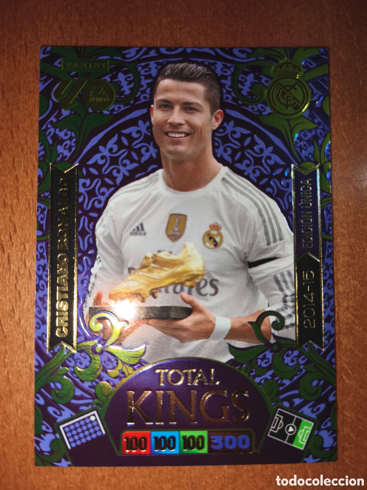 Cromos de f&uacute;tbol: Cristiano Ronaldo TOTAL KINGS Adrenalyn XL 25/26 Real Madrid