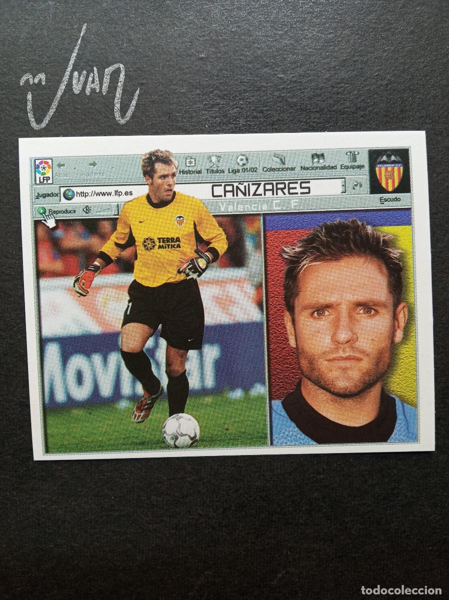 Cromos de f&uacute;tbol: CA&Ntilde;IZARES VALENCIA CF ESPA&Ntilde;A ⚽ COLECCIONES ESTE &reg; 2001 2002 LIGA FUTBOL 01 02 SIN PEGAR NUNCA NUEVO