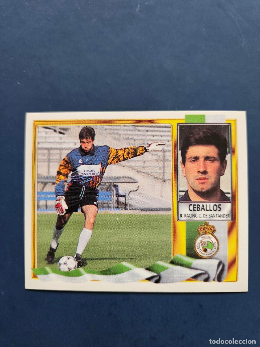 Cromos de f&uacute;tbol: CEBALLOS RACING SANTANDER LIGA ESTE 95 96 1995 1996 SIN PEGAR NUNCA PEGADO