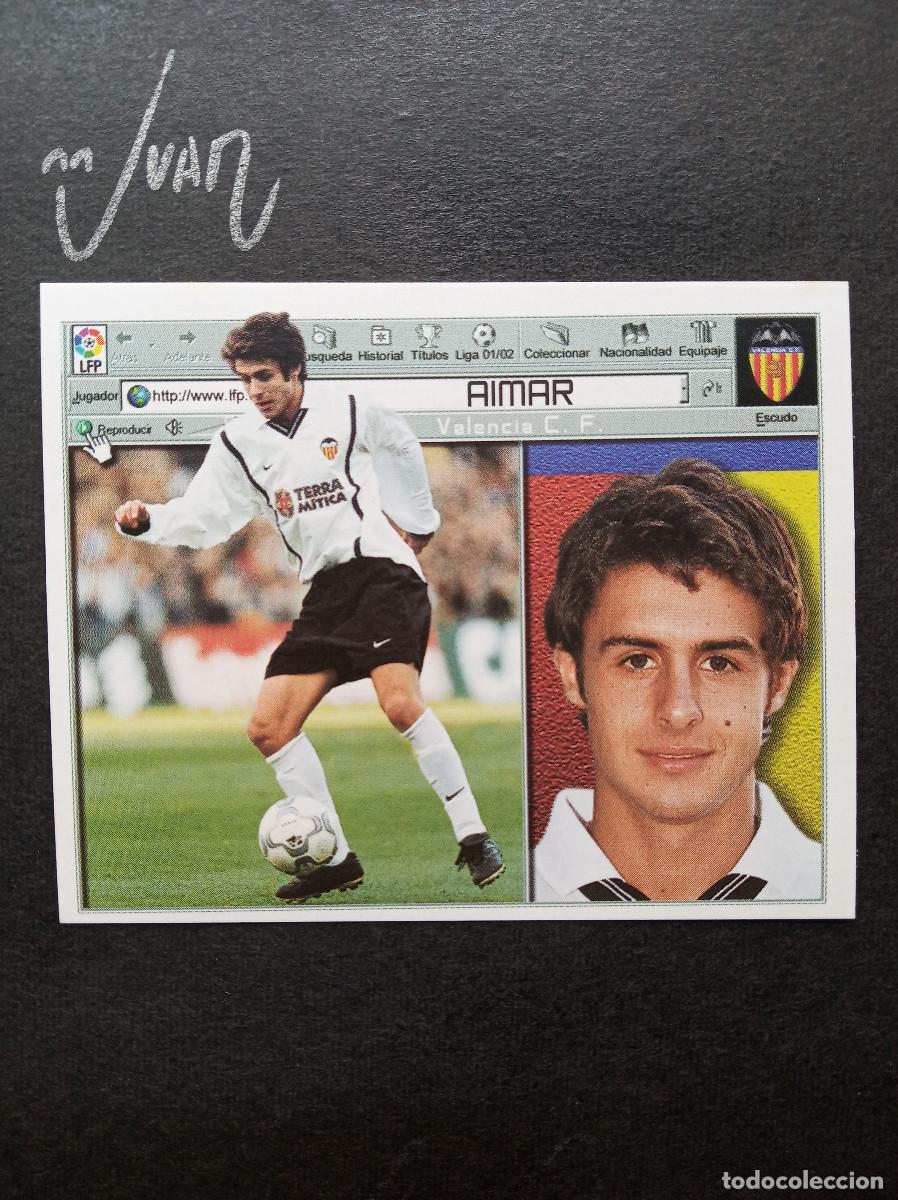 Cromos de f&uacute;tbol: AIMAR VALENCIA ARGENTINA ⚽ COLECCIONES ESTE &reg; 2001 2002 LIGA FUTBOL 01 02 SIN PEGAR NUNCA NUEVO