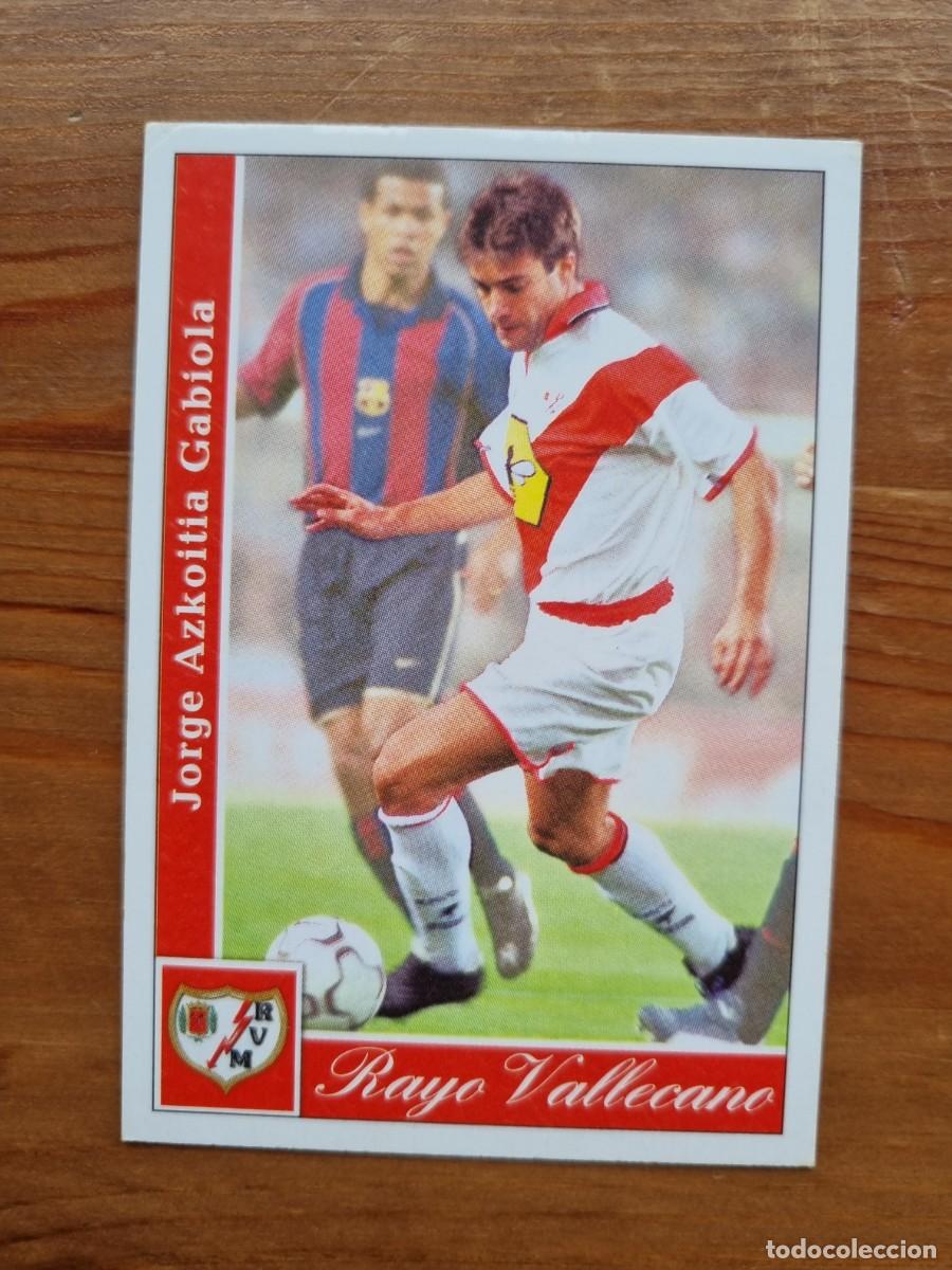 Cromos de f&uacute;tbol: 285 AZKOITIA (Rayo Vallecano). Las Fichas de la Liga 2001 2002 01 02 (Mundicromo)