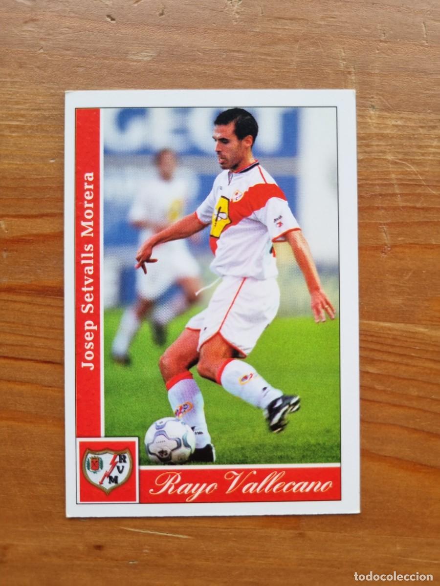 Cromos de f&uacute;tbol: 285 SETVALLS (Rayo Vallecano). Las Fichas de la Liga 2001 2002 01 02 (Mundicromo)