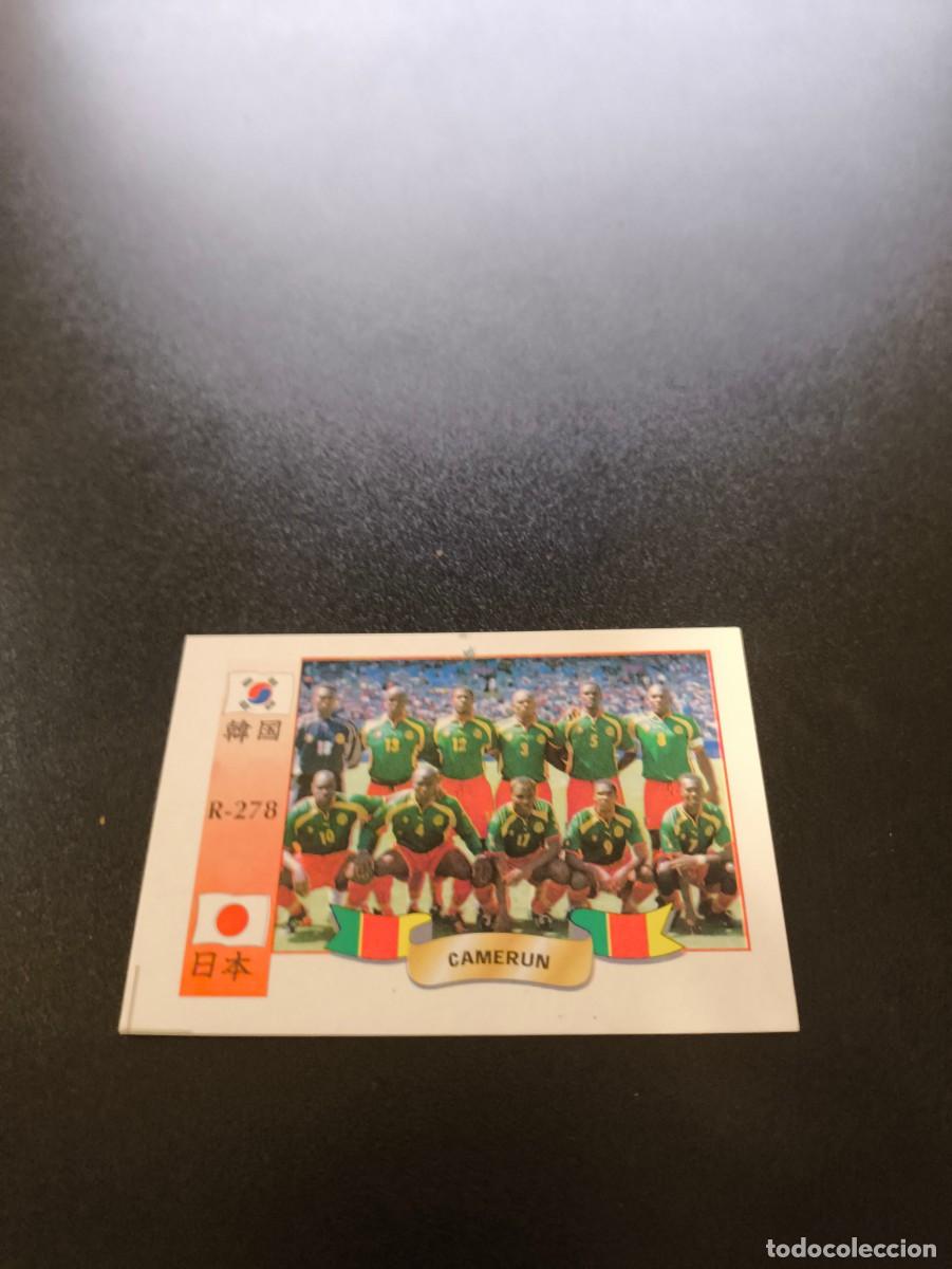Football Stickers: 278 SELECCION TEAM CAMERUN CAMEROUN MUNDIAL WORLD CUP REYAUCA KOREA JAPAN JAPON 2002 NO PANINI LIGA