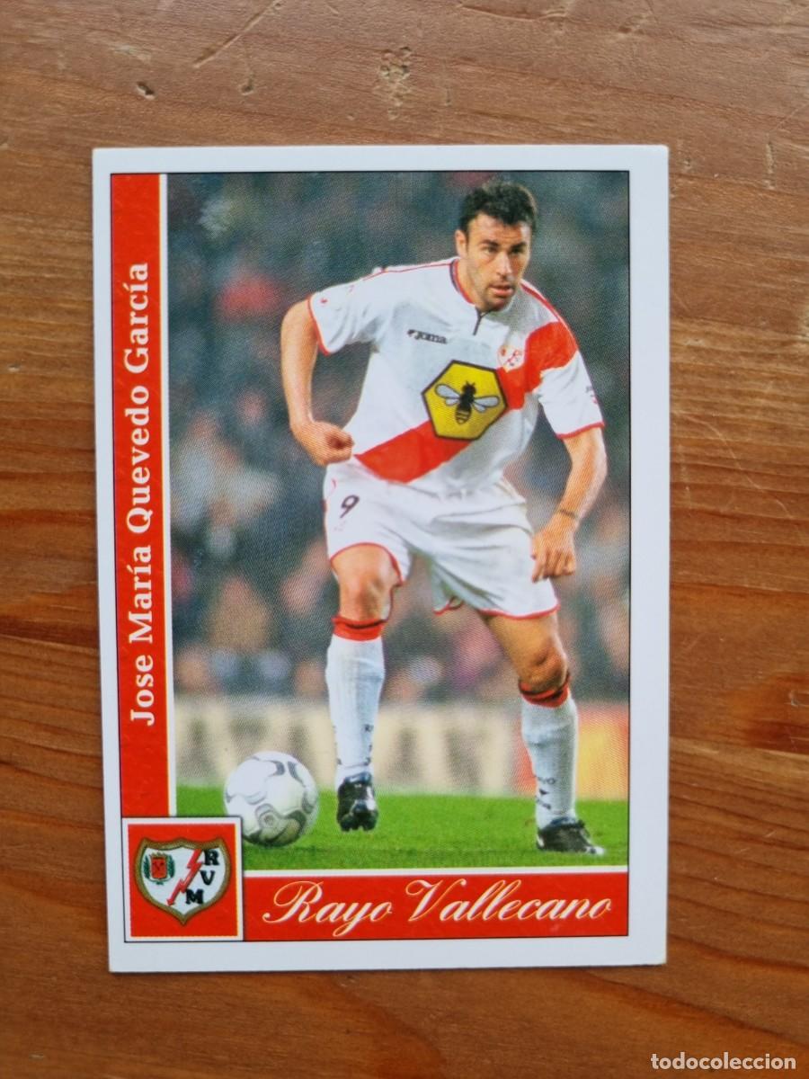 Football Stickers: 287 QUEVEDO (Rayo Vallecano). Las Fichas de la Liga 2001 2002 01 02 (Mundicromo)