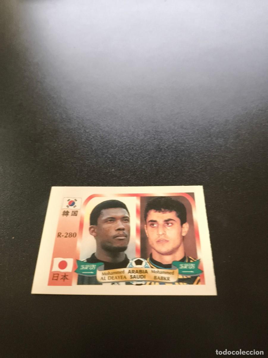Football Stickers: 280 Al Dayea / Babkr ARABIA SAUDI MUNDIAL WORLD CUP REYAUCA KOREA JAPAN JAPON 2002 NO PANINI LIGA