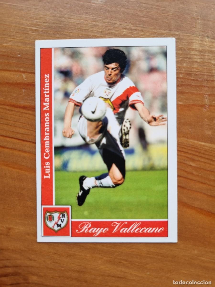 Football Stickers: 289 LUIS CEMBRANOS (Rayo Vallecano). Las Fichas de la Liga 2001 2002 01 02 (Mundicromo)