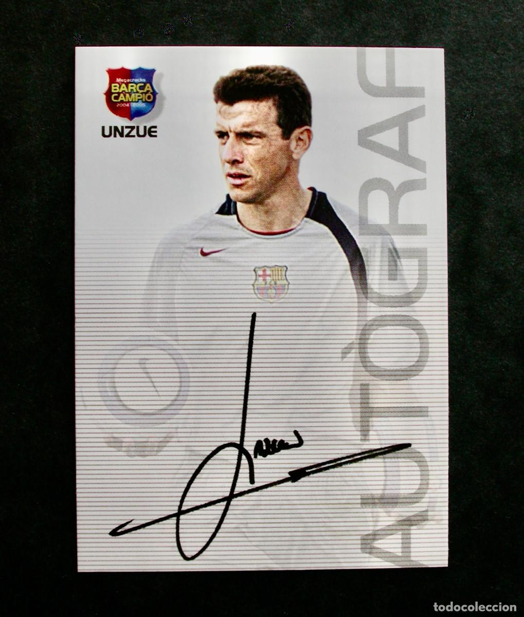 Cromos de f&uacute;tbol: 66 UNZU&Eacute; / FC BARCELONA / MEGACRACKS BAR&Ccedil;A CAMPI&Oacute; 2004-2005 04-05 / PANINI