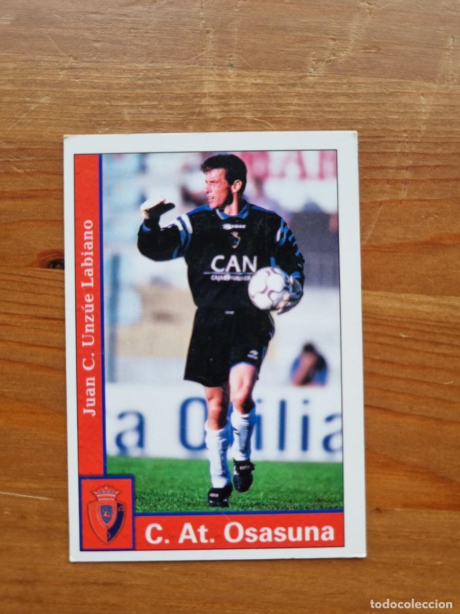 Cromos de f&uacute;tbol: 298 UNZUE (CA Osasuna). Las Fichas de la Liga 2001 2002 01 02 (Mundicromo)