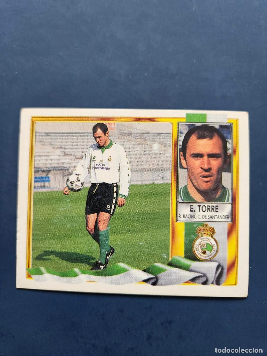 Cromos de f&uacute;tbol: ESTEBAN TORRE RACING SANTANDER LIGA ESTE 95 96 1995 1996 SIN PEGAR NUNCA PEGADO