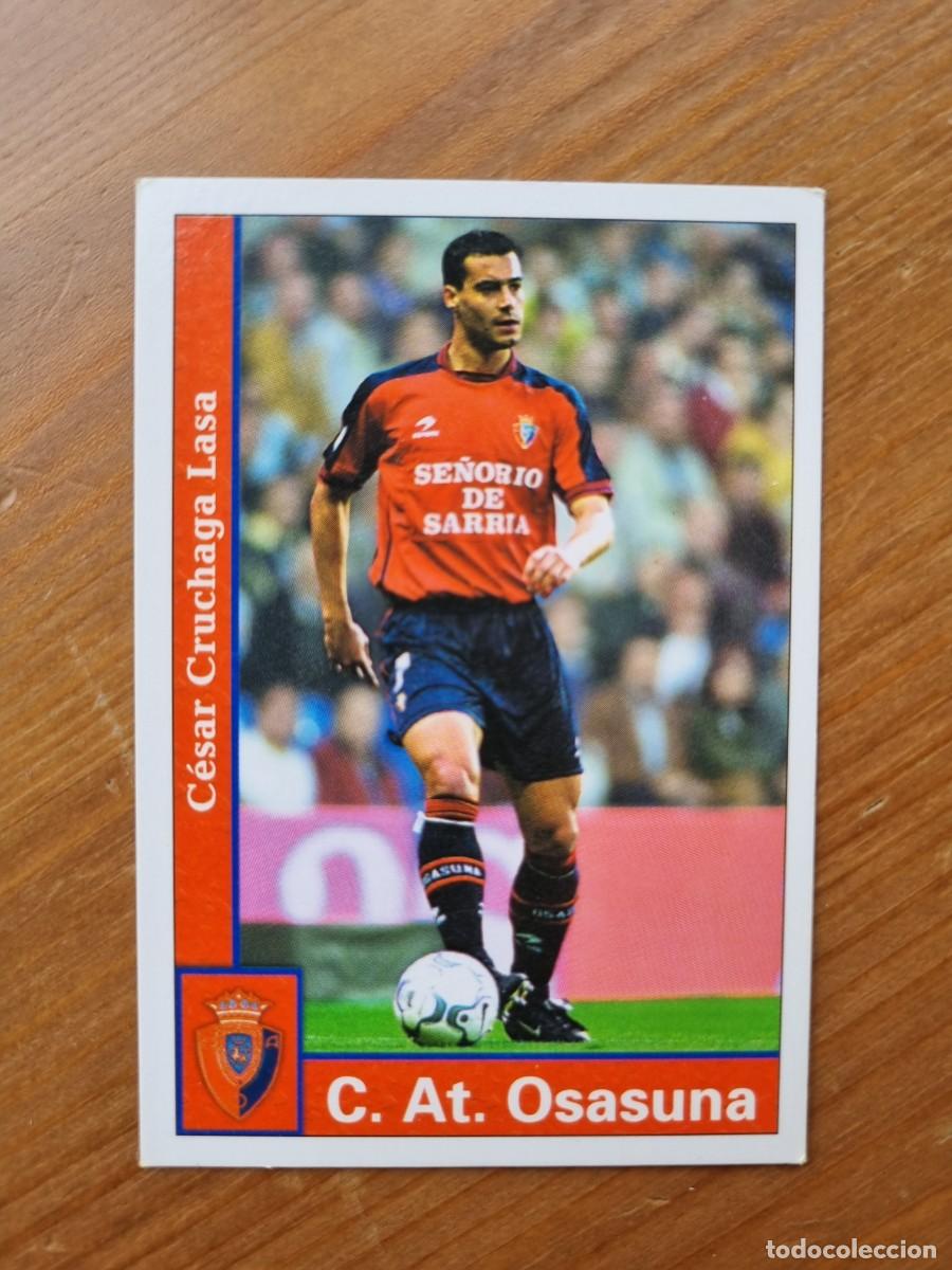 Cromos de f&uacute;tbol: 299 CRUCHAGA (CA Osasuna). Las Fichas de la Liga 2001 2002 01 02 (Mundicromo)