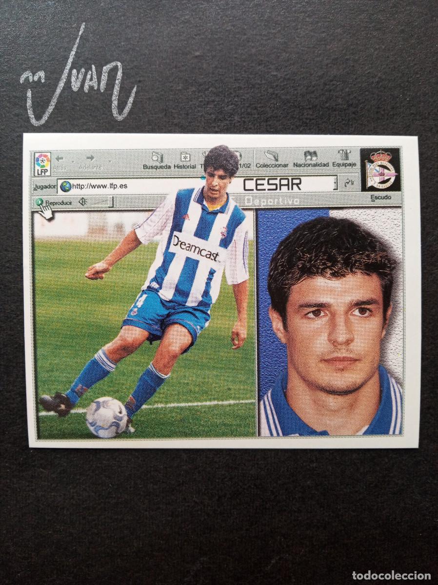 Cromos de f&uacute;tbol: CESAR DEPORTIVO LA CORU&Ntilde;A ⚽ COLECCIONES ESTE &reg; 2001 2002 LIGA FUTBOL 01 02 SIN PEGAR NUNCA NUEVO