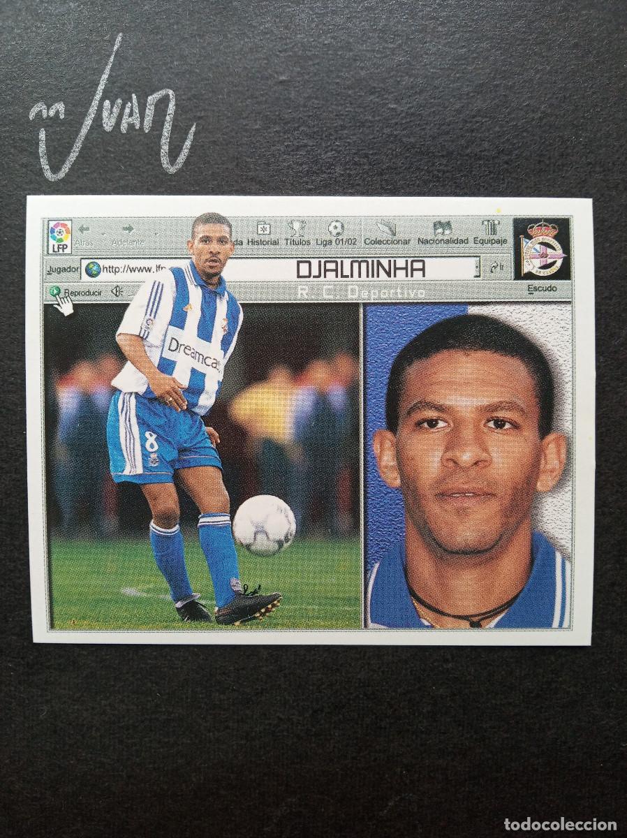 Cromos de f&uacute;tbol: DJALMINHA DEPORTIVO CORU&Ntilde;A BRASIL ⚽ COLECCIONES ESTE &reg; 2001 2002 LIGA FUTBOL 01 02 SIN PEGAR NUEVO