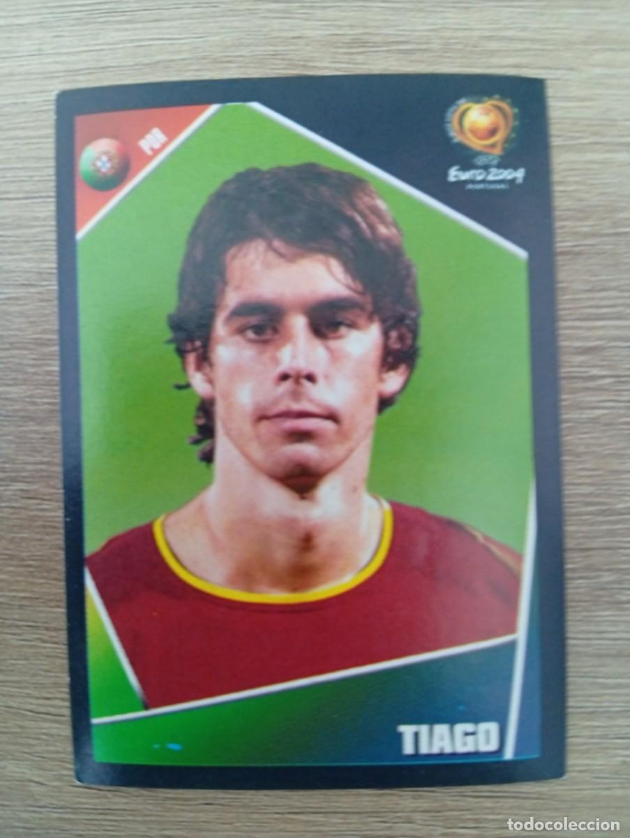Cromos de f&uacute;tbol: TIAGO 18 PORTUGAL EURO 2004 PORTUGAL NUNCA PEGADO SIN PEGAR