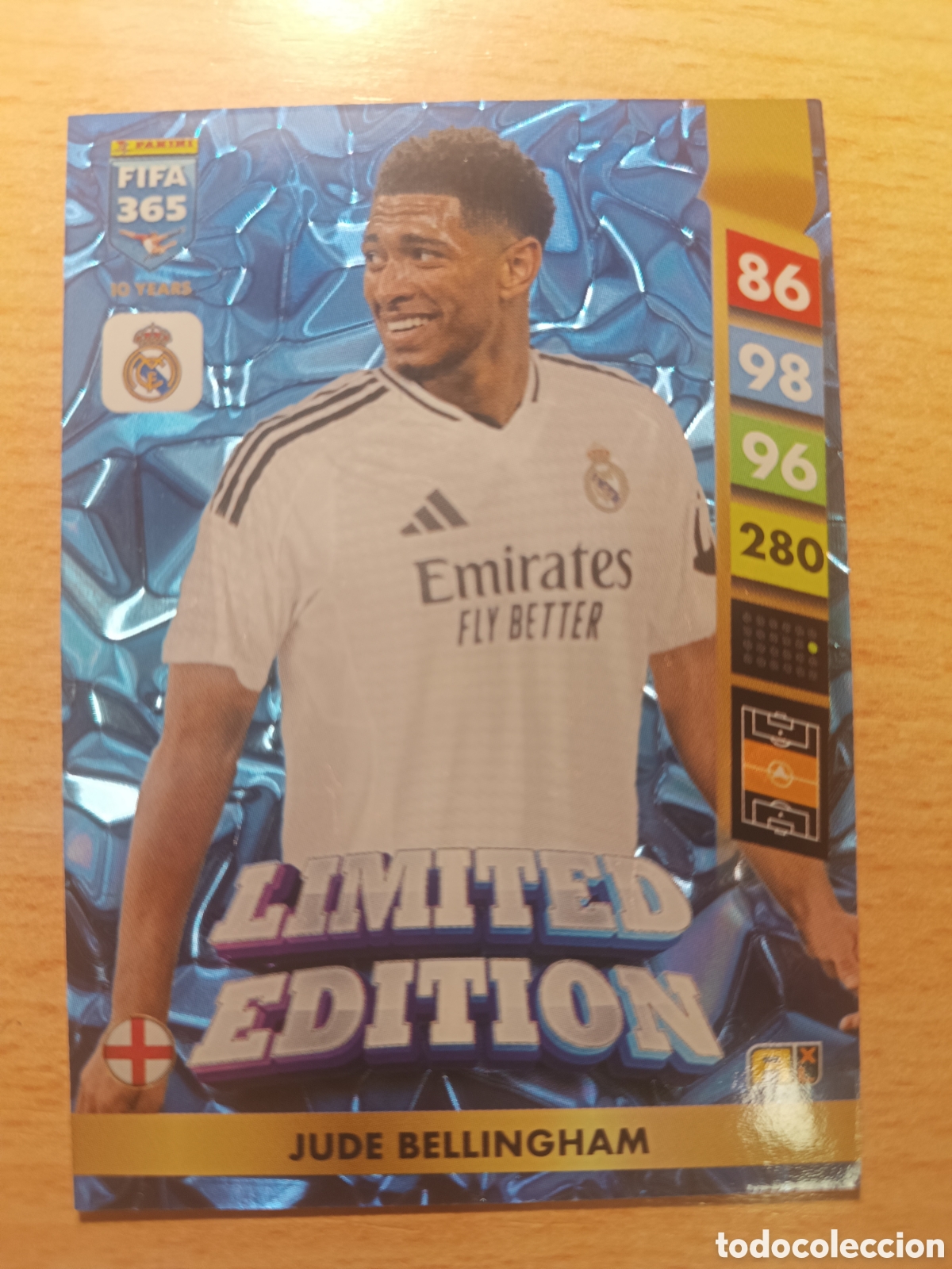Cromos de f&uacute;tbol: JUDE BELLINGHAM LIMITED EDITION REAL MADRID FIFA 365 2024 2025 PANINI 24 25