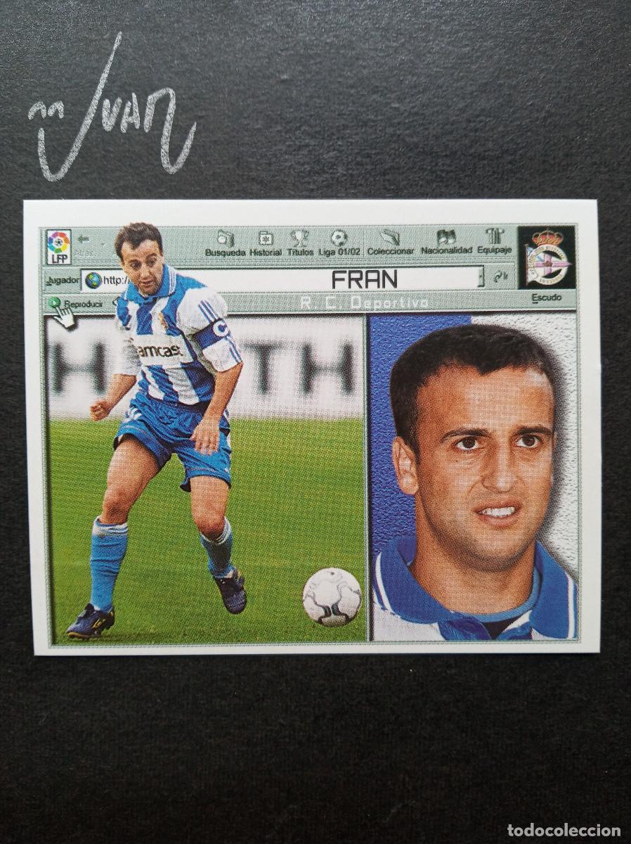 Cromos de f&uacute;tbol: FRAN DEPORTIVO CORU&Ntilde;A ESPA&Ntilde;A ⚽ COLECCIONES ESTE &reg; 2001 2002 LIGA FUTBOL 01 02 SIN PEGAR NUEVO