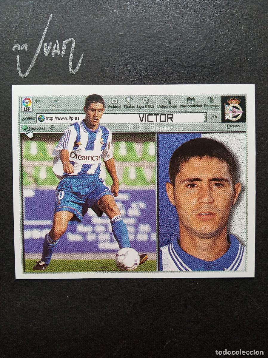 Cromos de f&uacute;tbol: VICTOR DEPORTIVO CORU&Ntilde;A ESPA&Ntilde;A ⚽ COLECCIONES ESTE &reg; 2001 2002 LIGA FUTBOL 01 02 SIN PEGAR NUEVO