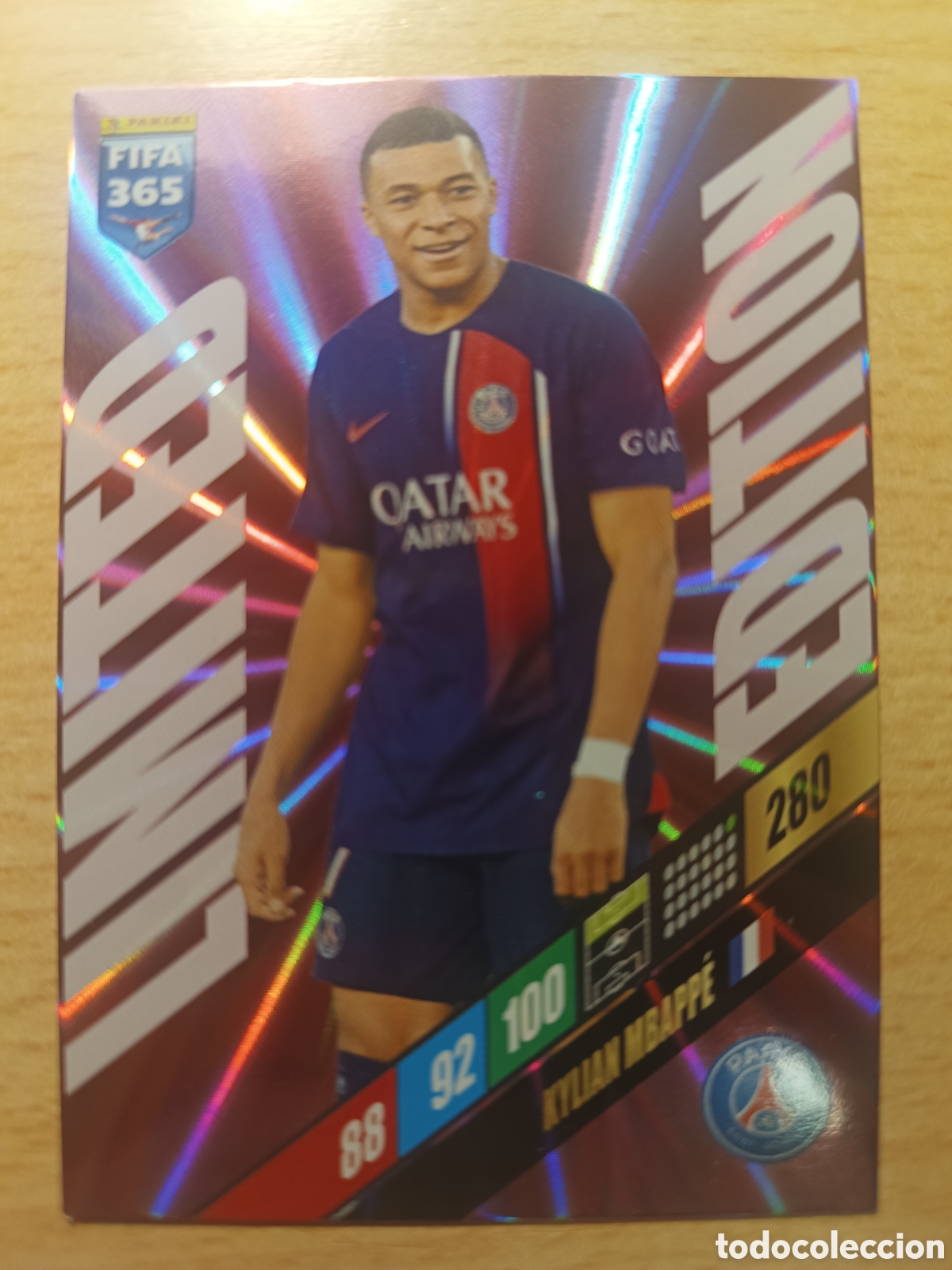 Cromos de Futebol: KYLIAN MBAPPE LIMITED EDITION PARIS SAINT GERMAIN PSG FIFA 365 2023 2024 23 24