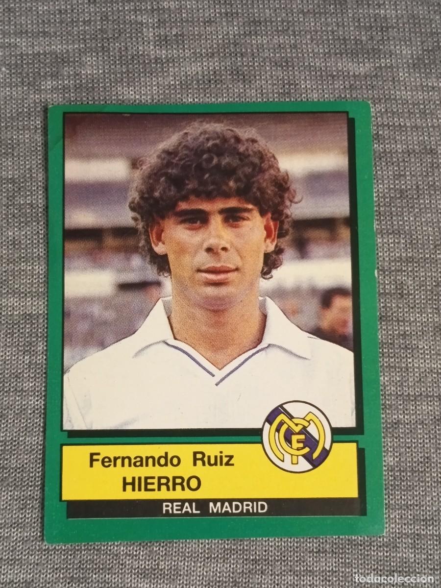 Cromos de Futebol: F&uacute;tbol 90 panini HIERRO N&deg;132 REAL MADRID nunca pegado