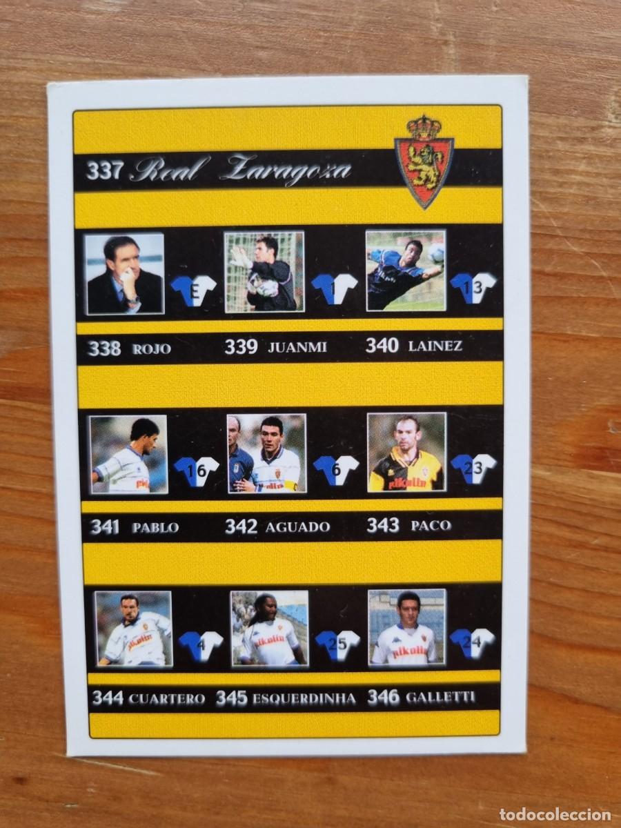 Cromos de Futebol: 357 &Iacute;NDICE (Real Zaragoza). Las Fichas de la Liga 2001 2002 01 02 (Mundicromo)
