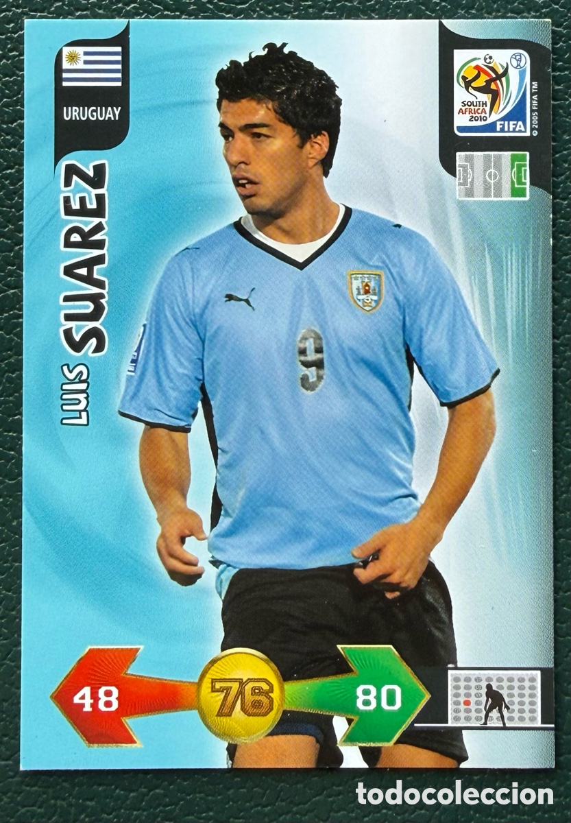 Football Stickers: LUIS SUAREZ URUGUAY FICHAS ALBUM ADRENALYN XL MUNDIAL SOUTH AFRICA 2010