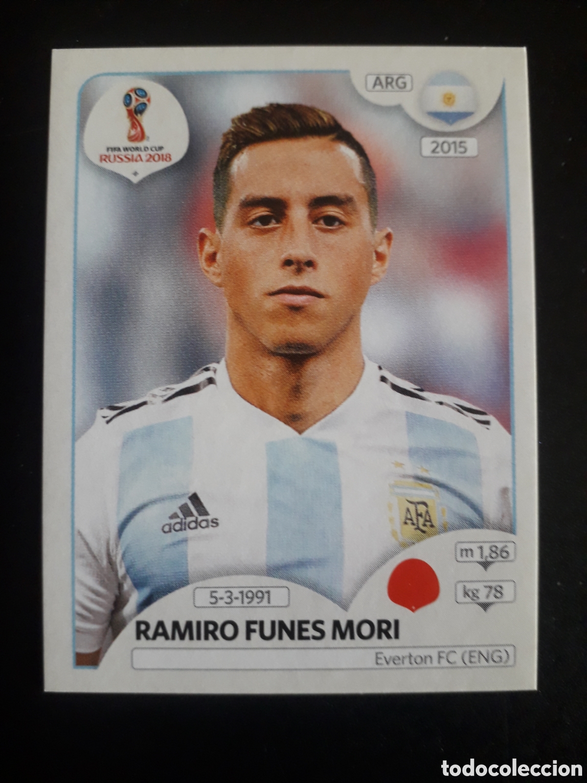 Cromos de Futebol: FUNES MORI ARGENTINA MUNDIAL F&Uacute;TBOL RUSIA RUSSIA 2018 N&deg; 280 PANINI SIN PEGAR PEDIDO M&Iacute;NIMO 3&euro;.