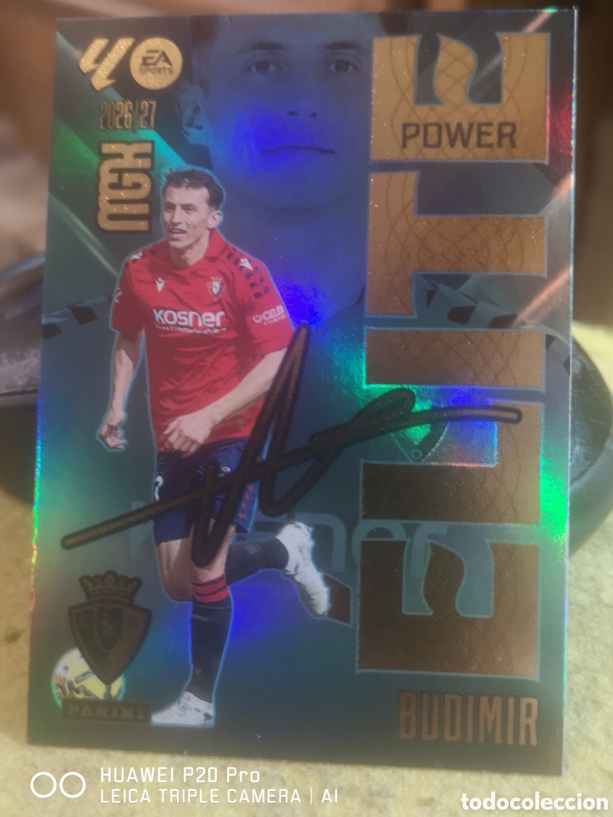 Cromos de f&uacute;tbol: MEGACRACKS 2026 2027 2026 27 BUDIMIR ELITE POWER OSASUNA 3P