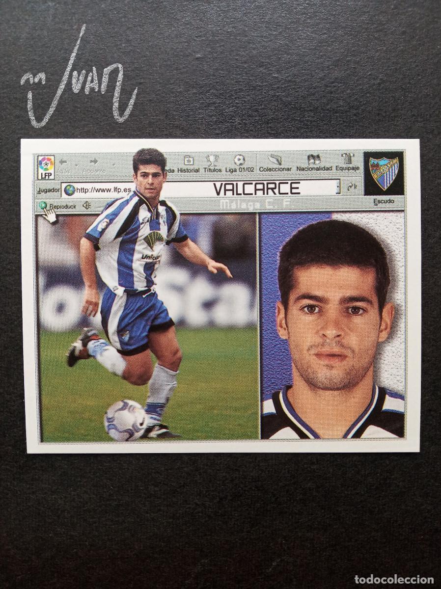 Cromos de f&uacute;tbol: VALCARCE MALAGA CF ⚽ COLECCIONES ESTE &reg; 2001 2002 LIGA FUTBOL 01 02 SIN PEGAR NUNCA PEGADO NUEVO