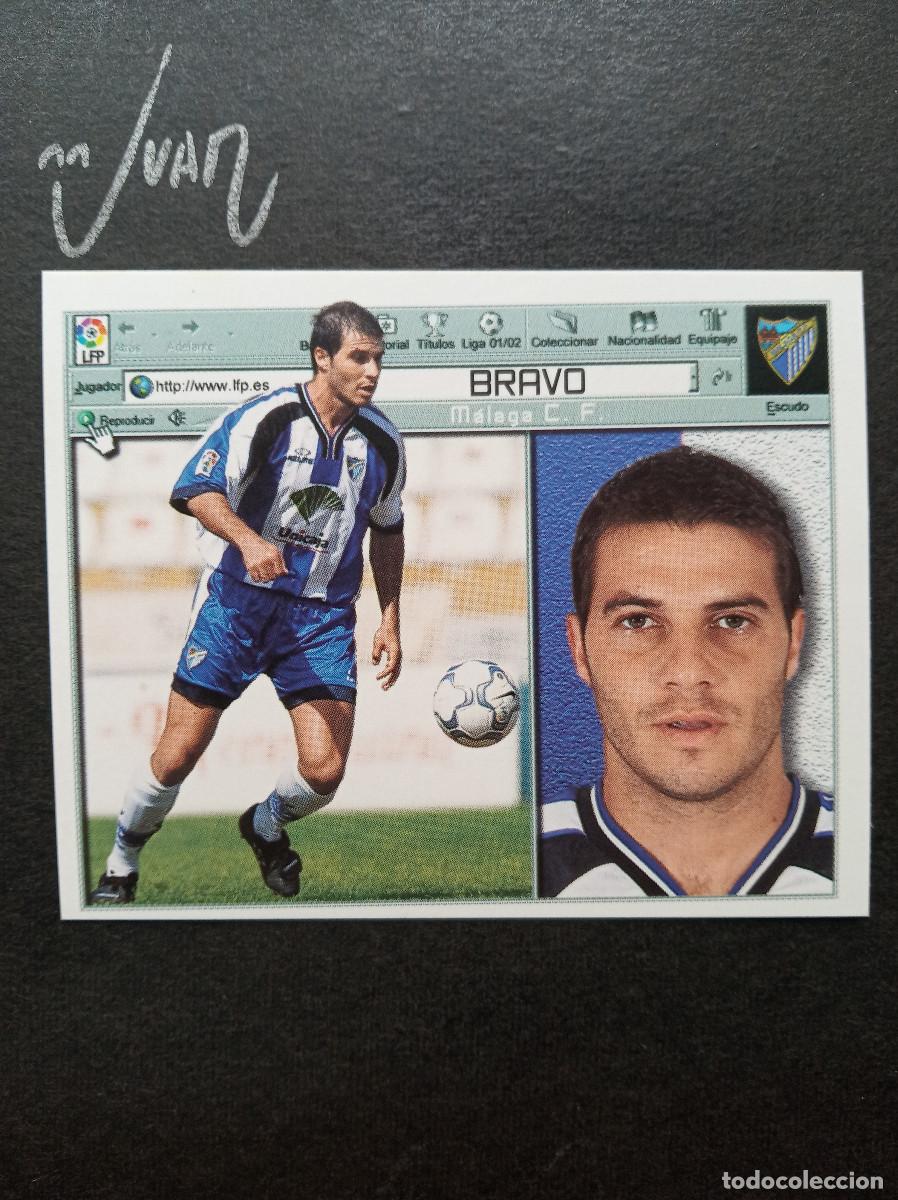 Cromos de f&uacute;tbol: BRAVO MALAGA CF ⚽ COLECCIONES ESTE &reg; 2001 2002 LIGA FUTBOL 01 02 SIN PEGAR NUNCA PEGADO NUEVO