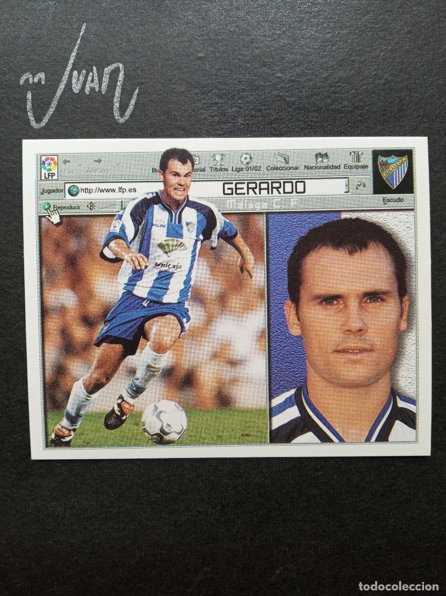 Cromos de f&uacute;tbol: GERARDO MALAGA CF ⚽ COLECCIONES ESTE &reg; 2001 2002 LIGA FUTBOL 01 02 SIN PEGAR NUNCA PEGADO NUEVO