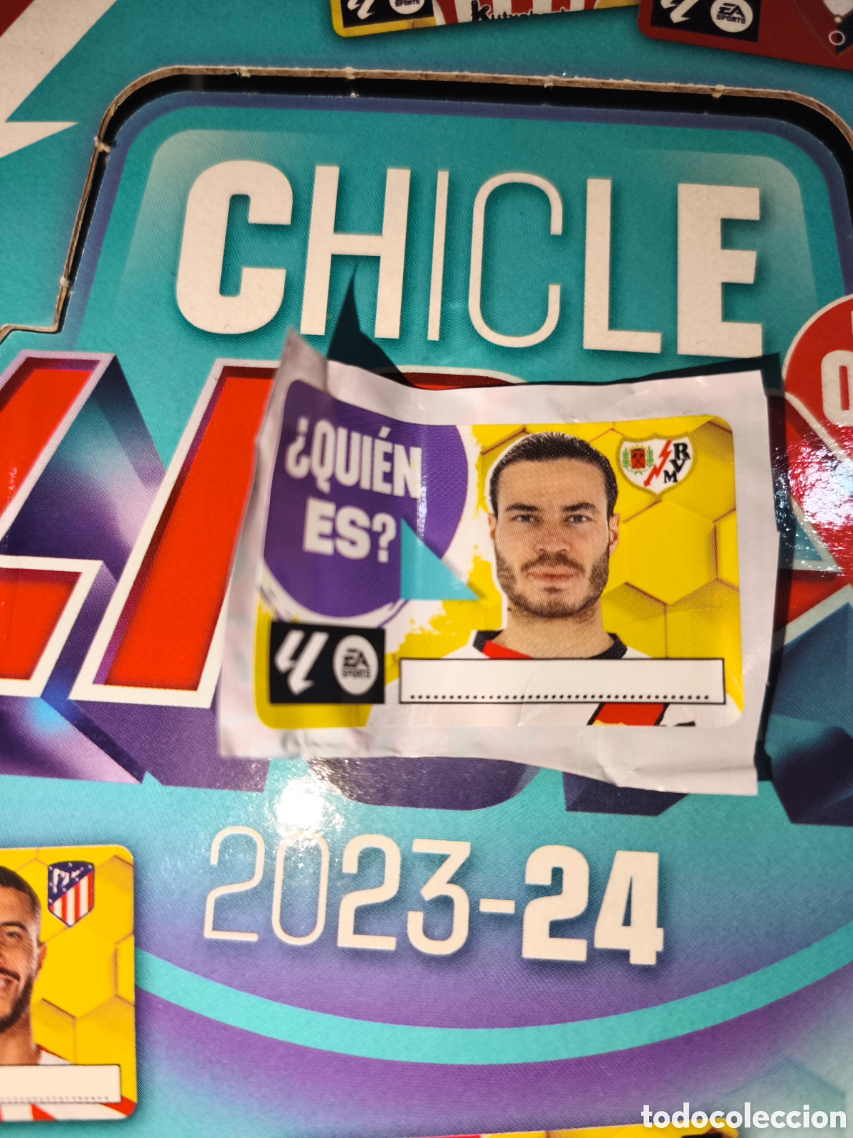 Cromos de f&uacute;tbol: De Tomas &iquest;QUIEN ES? Chicle liga este 23/24 Rayo Vallecano