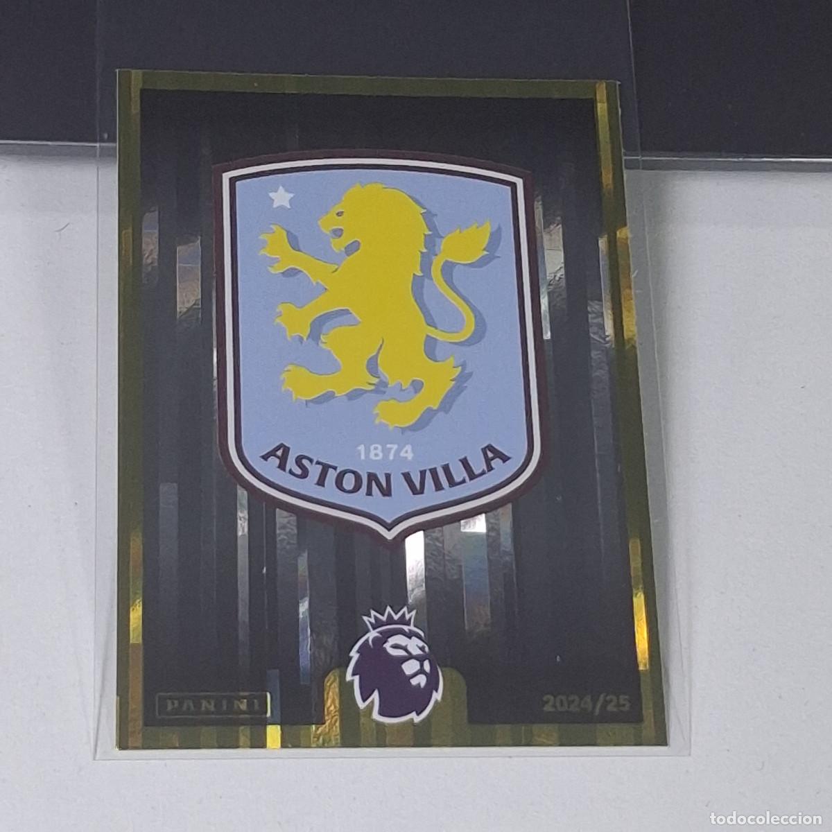 Cromos de f&uacute;tbol: B56 81 ESCUDO LOGO BADGE ASTON VILLA STICKER PANINI PREMIER LEAGUE 24 25 2024 2025