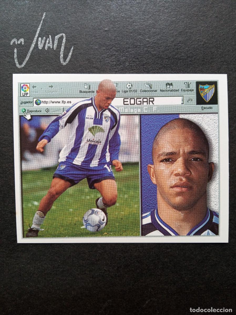 Cromos de f&uacute;tbol: EDGAR MALAGA CF ⚽ COLECCIONES ESTE &reg; 2001 2002 LIGA FUTBOL 01 02 SIN PEGAR NUNCA PEGADO NUEVO