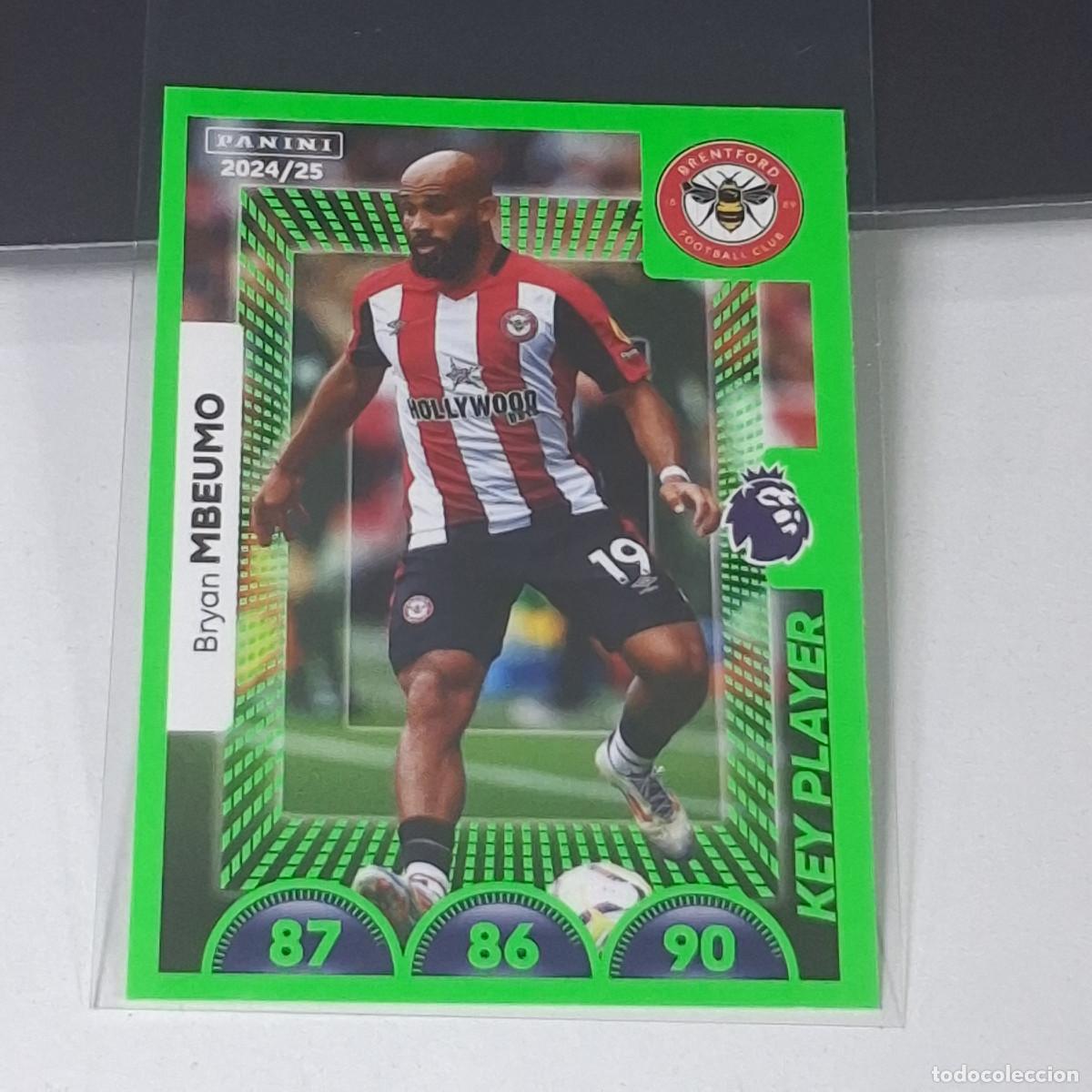 Cromos de f&uacute;tbol: B56 136 BRYAN MBEUMO KEY PLAYER BRENTFORD STICKER PANINI PREMIER LEAGUE 24 25 2024 2025